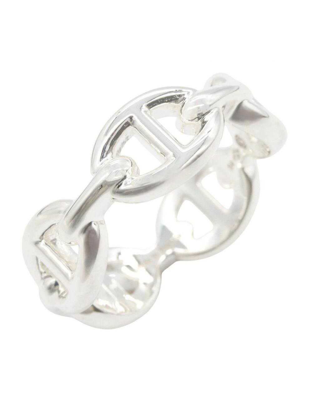 Hermes Enchainee Pm Ring Silver #351983H10B